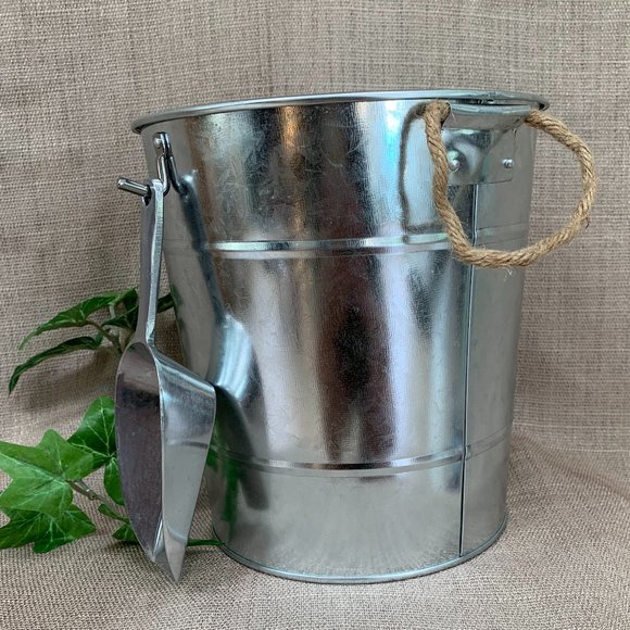 unknown Other - SALE Farmhouse Metal Ice Bucket